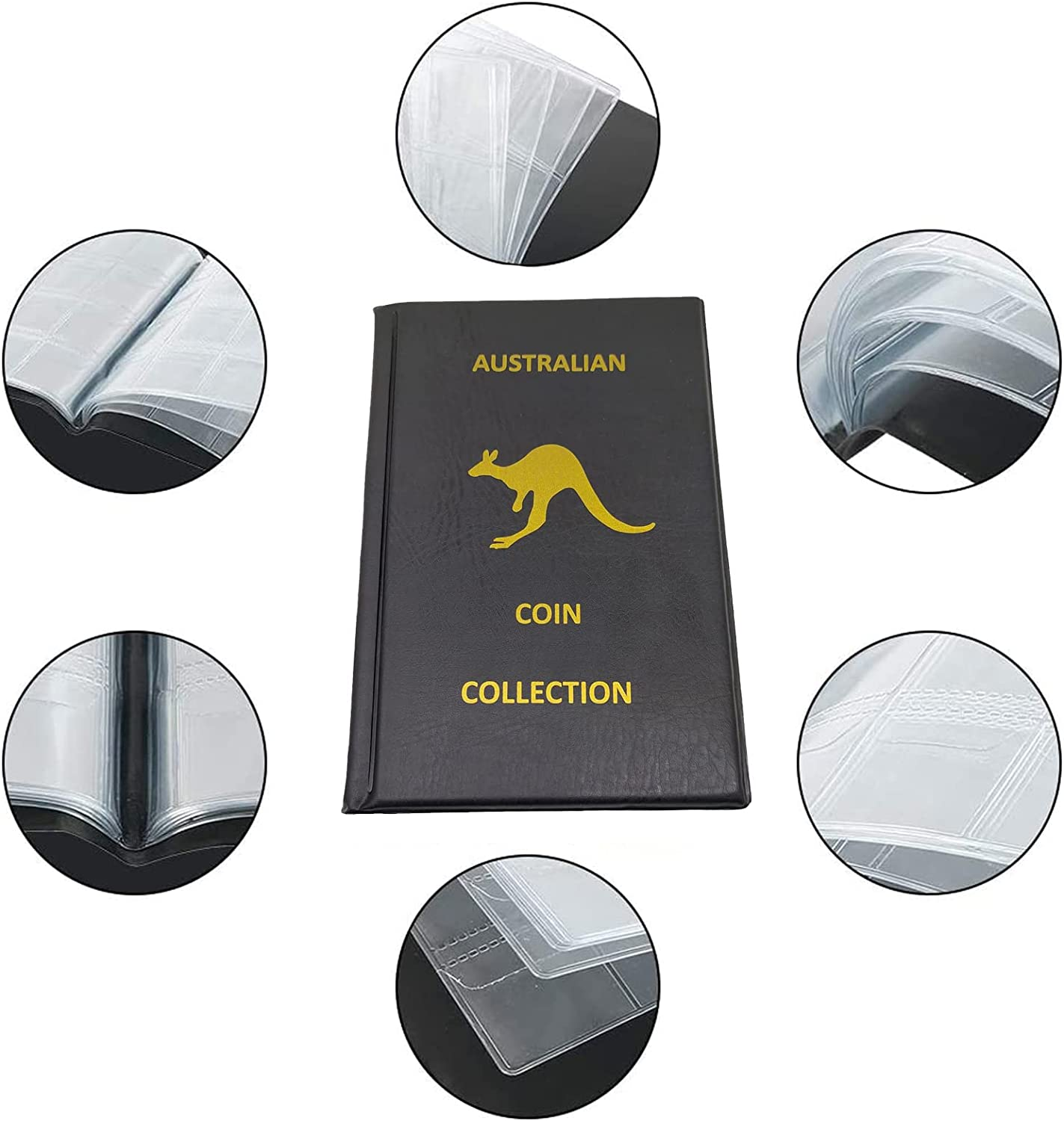 Coin Collection Album - 240 Pockets Australian Coins Storage Folder, Holder Case Organizer Box for Collecting Supplies image number 6