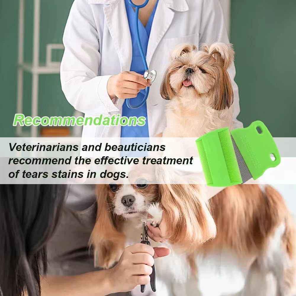 Hair Lice Comb, 2 PCS Lice Combs, Flea Lice Combs, Double Sided Teeth Comb, for Grooming and Removing Dandruff image number 2