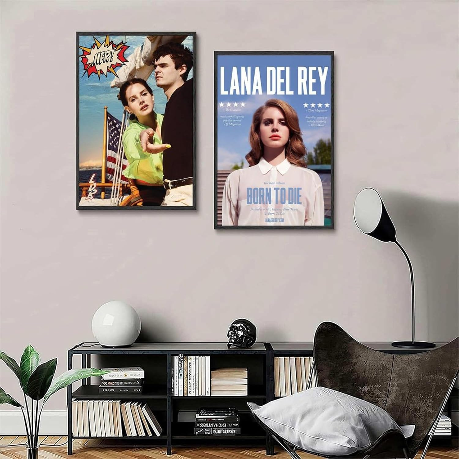 Art Lana Music Del Rey Poster Poster a Set of 2 Canvas Posters Room Aesthetic Festival Gift Family Bedroom Decor Wall Art Home12X18Inch(30X45Cm) Style image number 4