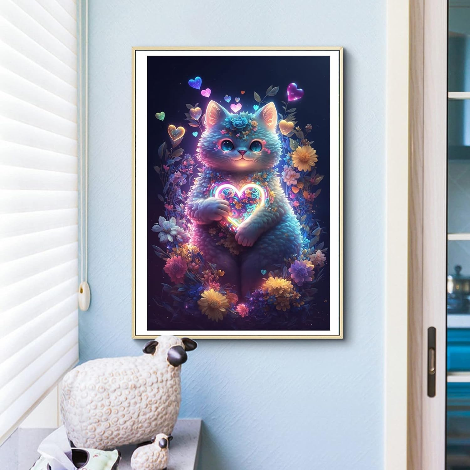 Full Drill Diamond Art Kits for Adults, 5D Diamond Painting Kits for Beginners, Gem Painting for Home Wall Decor, Canvas 40 X 30Cm. - Dp034 image number 4