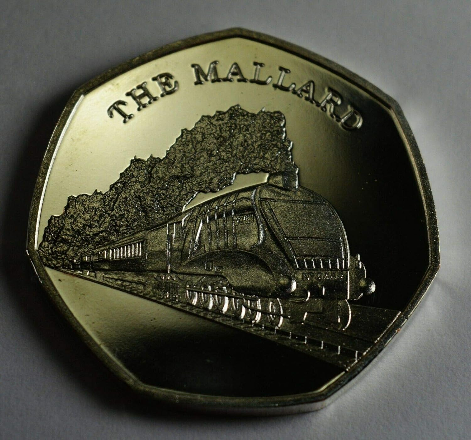 The Commemorative Coin Company - the Flying Scotsman & the Mallard Fine Silver Commemoratives in 50P Coin Display Case. Steam Railway Engines/Locomotive/Train