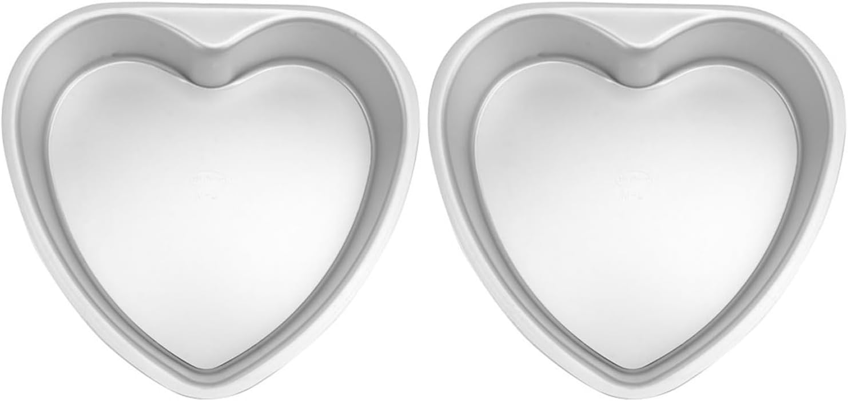 2Pcs Heart Cake Pans - 4 Inches Non-Stick Metal Baking Molds with Removable Bottom for Mini Cakes Desserts and Special Family Occasions Weddings Party