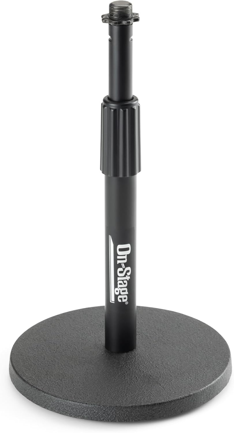 On-Stage DS7200C Adjustable Desktop Microphone Stand, Chrome