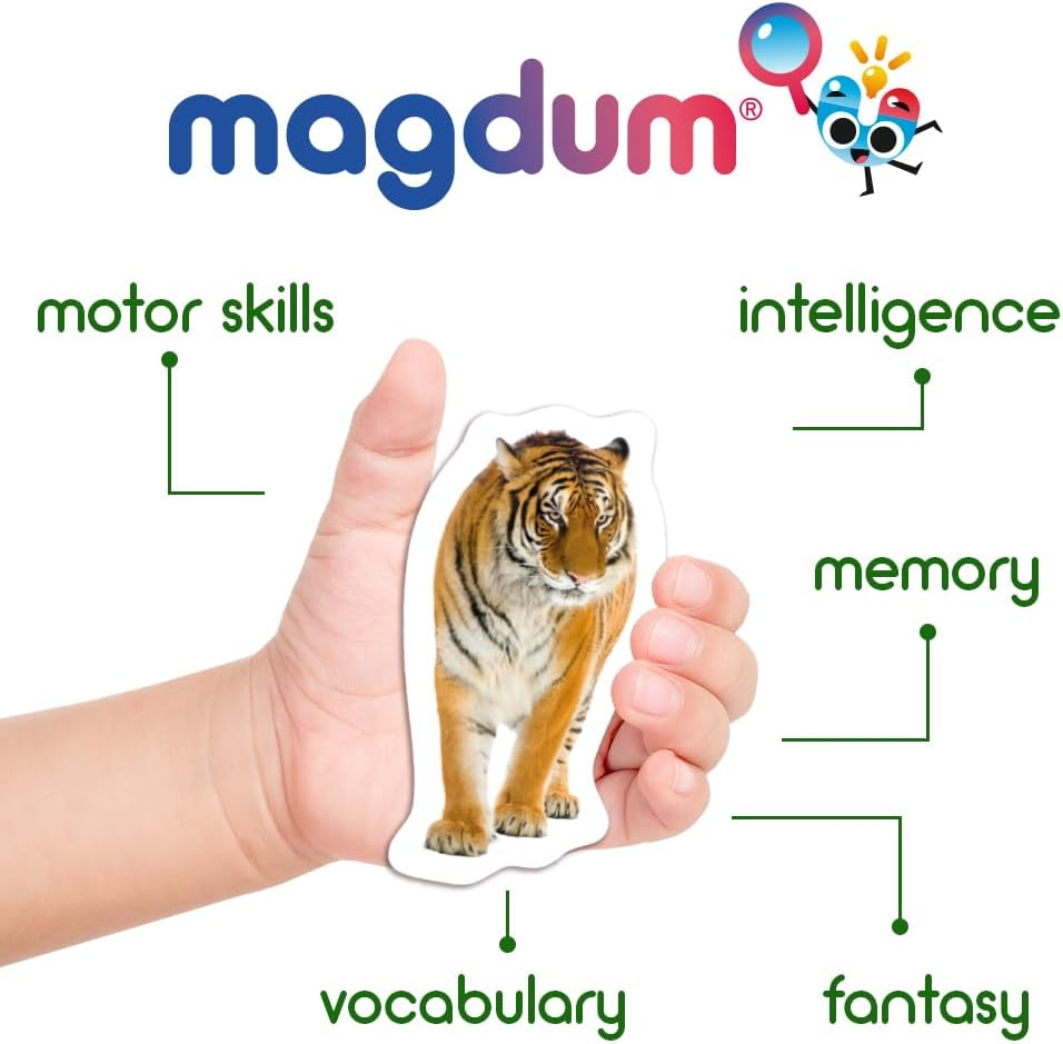 Farm Animals & Fruit & Veggie Photo Magnets - 85 Large Fridge Magnets for Toddlers - Zoo Animals - Children'S Gifts image number 1