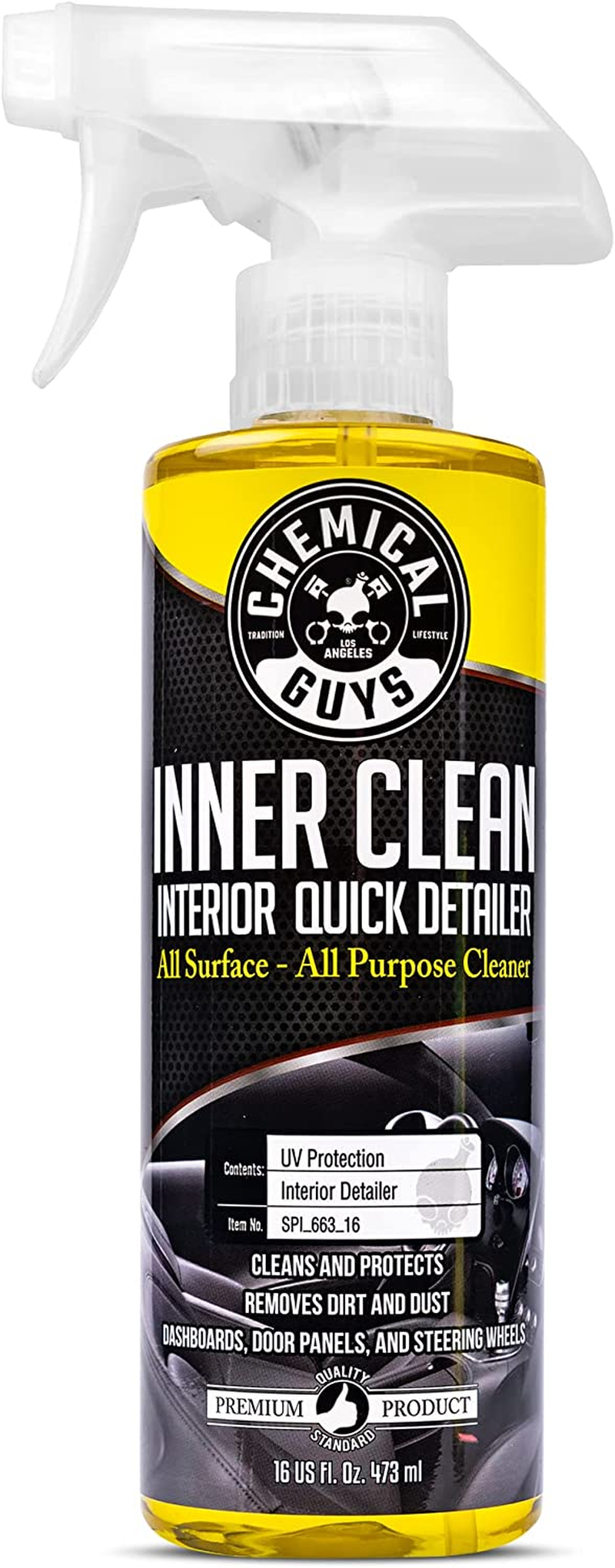 Chemical Guys SPI_663_16 Innerclean Interior Quick Detailer and Protectant (16 Oz) image number 1