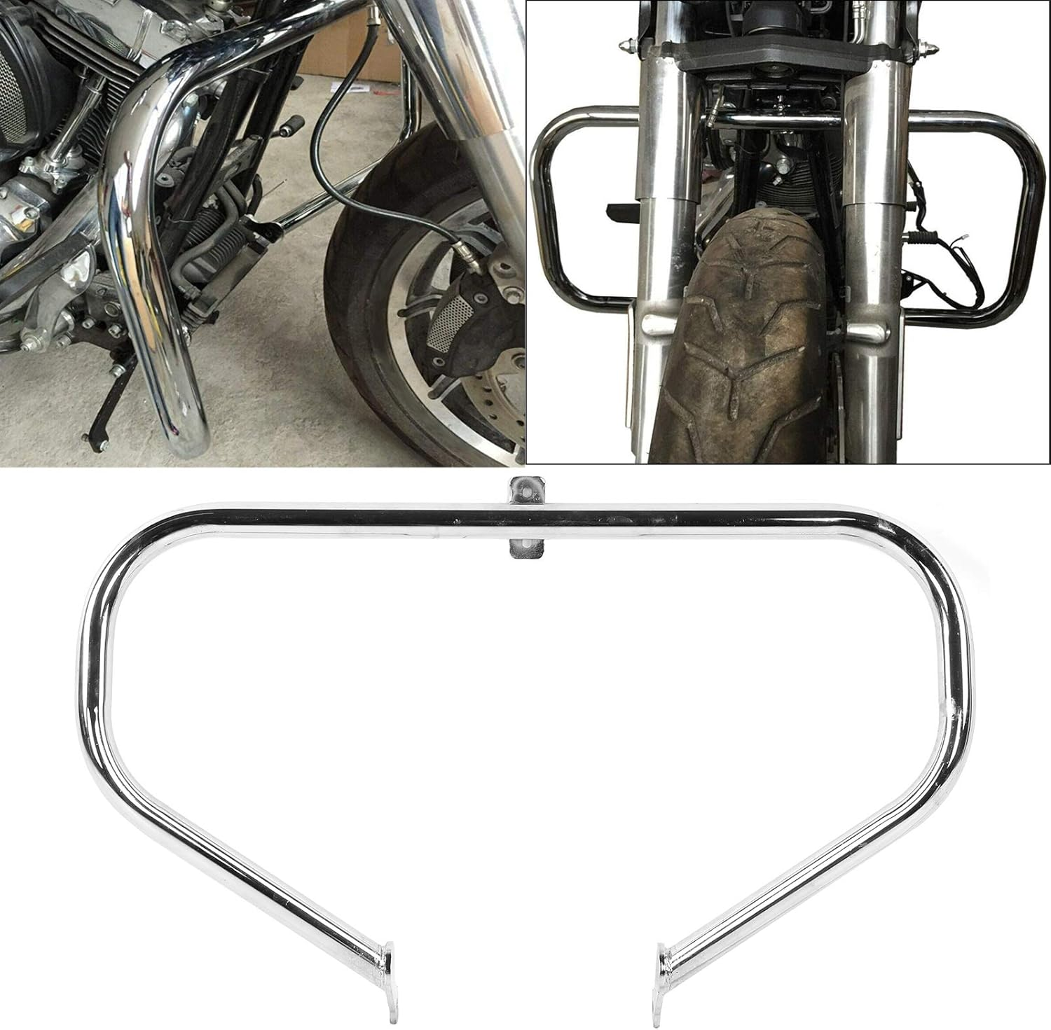 Engine Guard Highway Crash Bar Fit for Victory Kingpin/Vegas/Hammer/Gunner/Judge 2008-Later (B(Silver)) image number 1