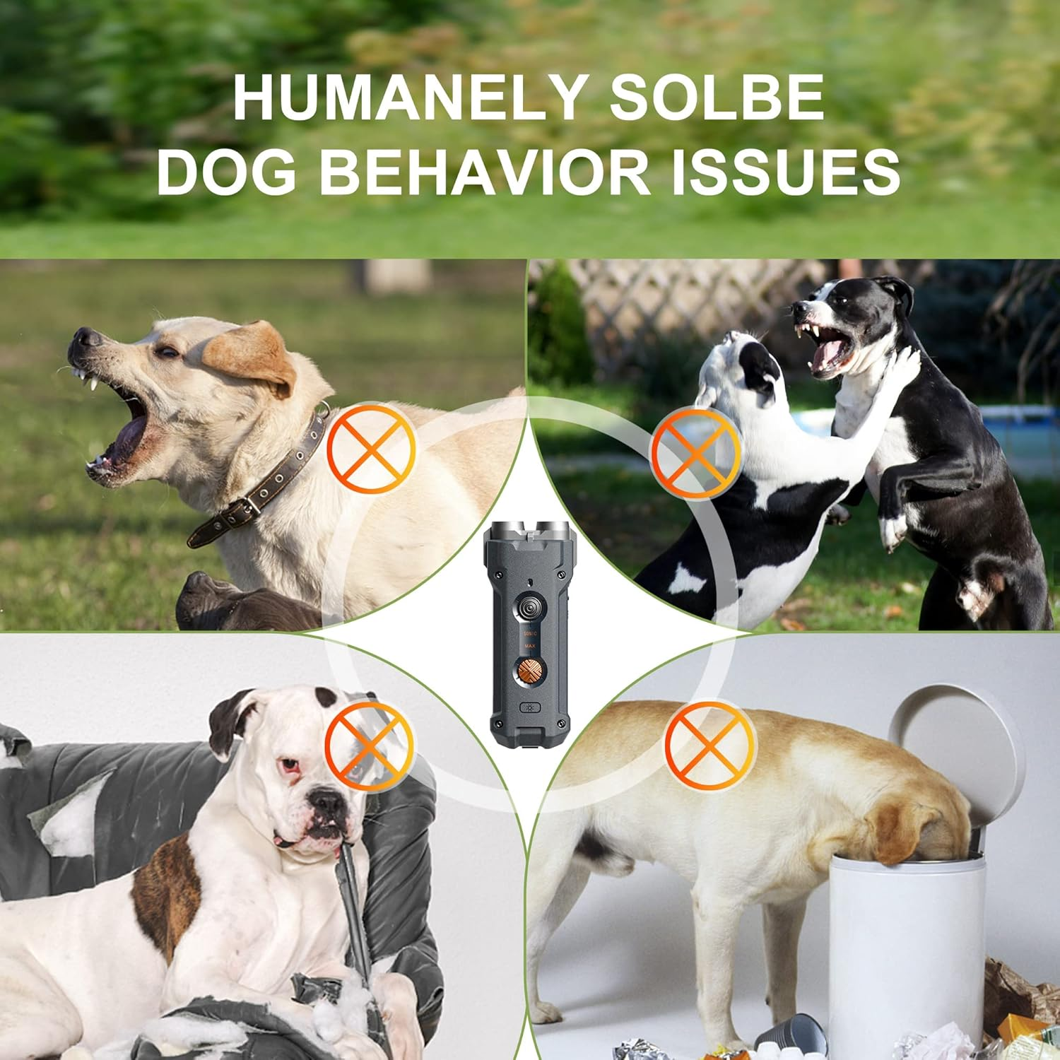 [New] Barktec Handheld Ultrasonic Dog Trainer, Outdoor Anti-Bark Device: Dual-Mode Bark Control, 12M Range, Night LED, Quick Type-C Charge, Safe Design image number 5