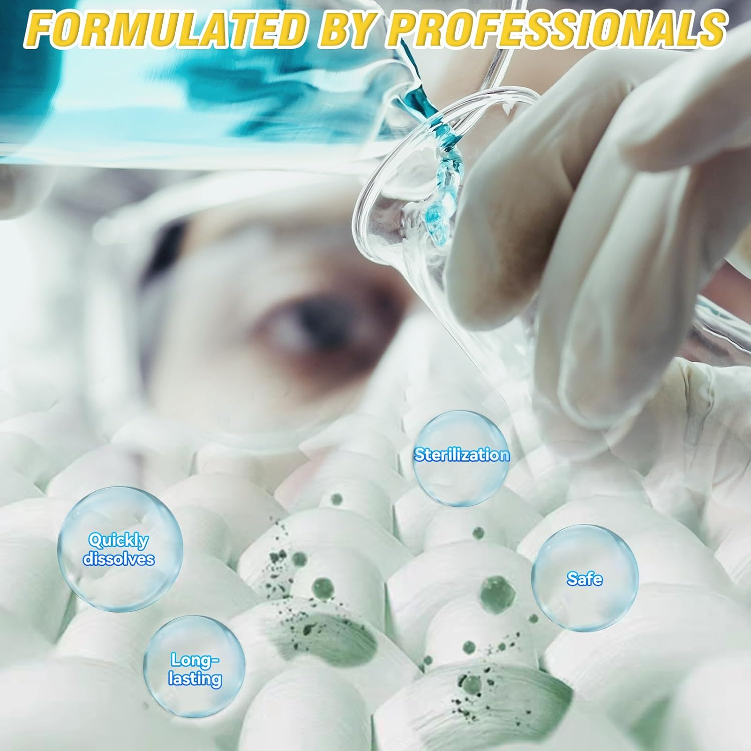 Prowithlin Mould Remover Gel, Powerful Household Washing Machine Cleaner, Black Stain Remove for Refrigerator Strips, Showers, Sink, Tile, Wall, Long-Lasting Bathroom & Grout Cleaning, 1 Pack image number 2