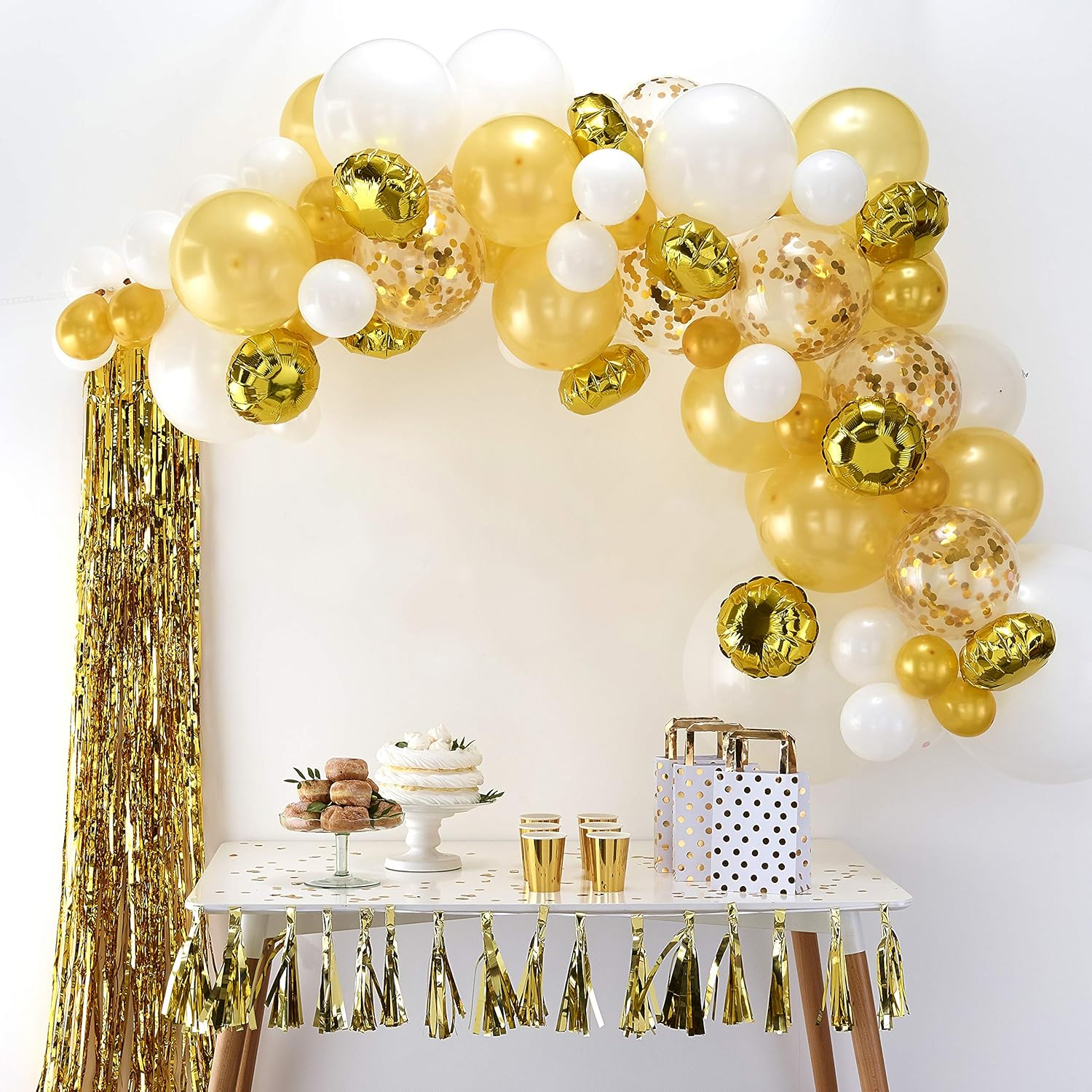 Ginger Ray Balloon Arch 70-Pieces Kit, Gold image number 5
