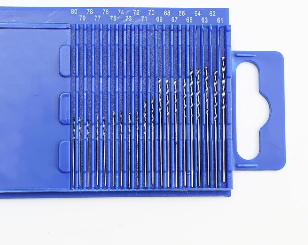 21PCS Carburetor Jet Drill Bits Pin Vise Set, for Jewelry Bead Making Crafts Orifice Drilling Wood DIY Carving image number 1