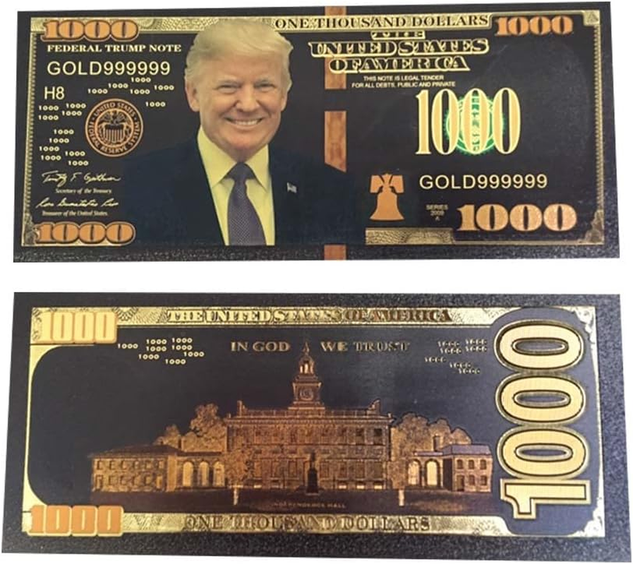 Black Gold Dollar Bills, 100 Gold Bills Bank Note for Collectors, 10Pc-100 Black Gold - 10Pc 100 image number 5