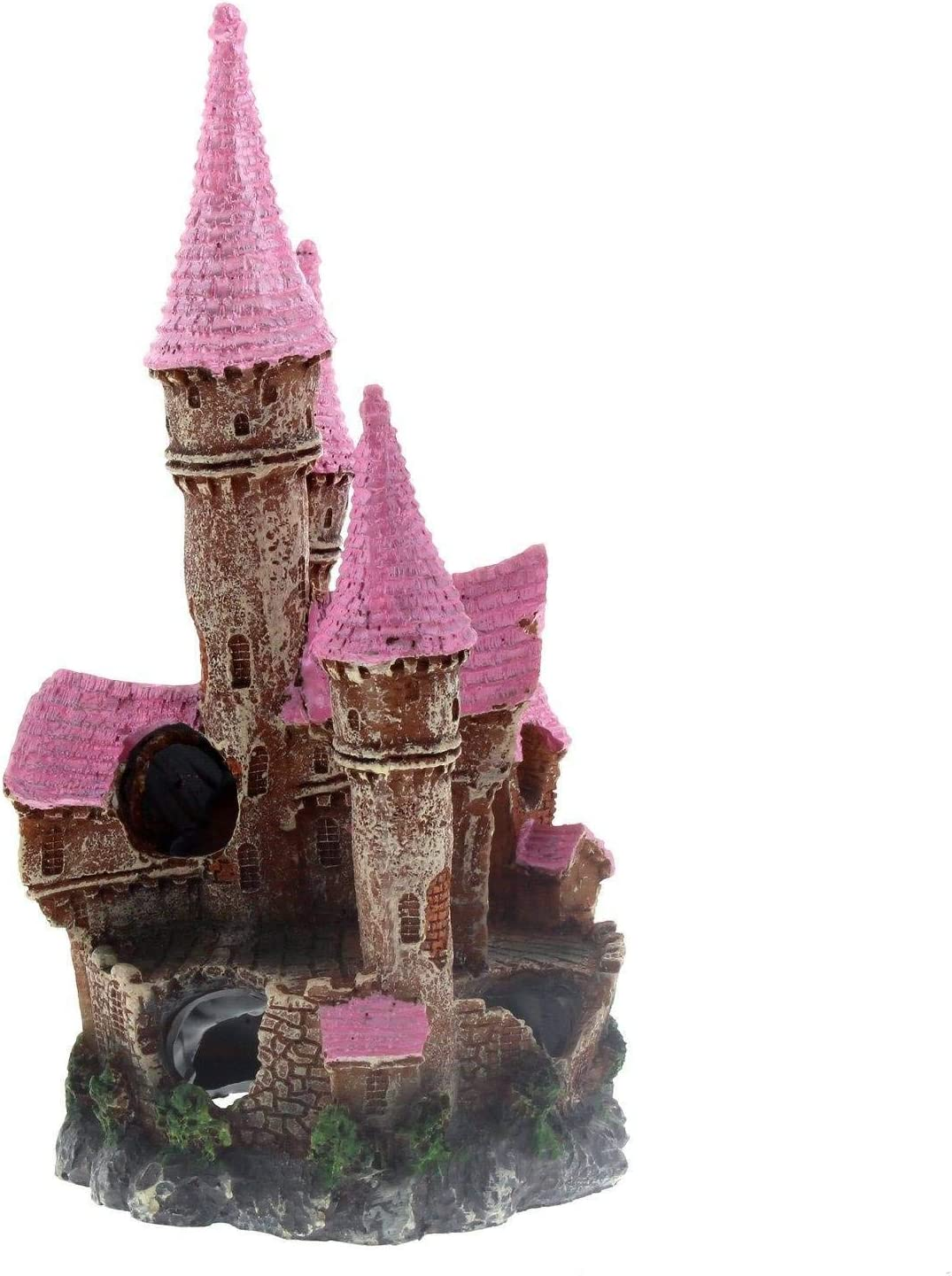 Ornament Ruined Underwater Castle Pink Large Kongs Non Toxic Aquarium Fish Deco image number 2