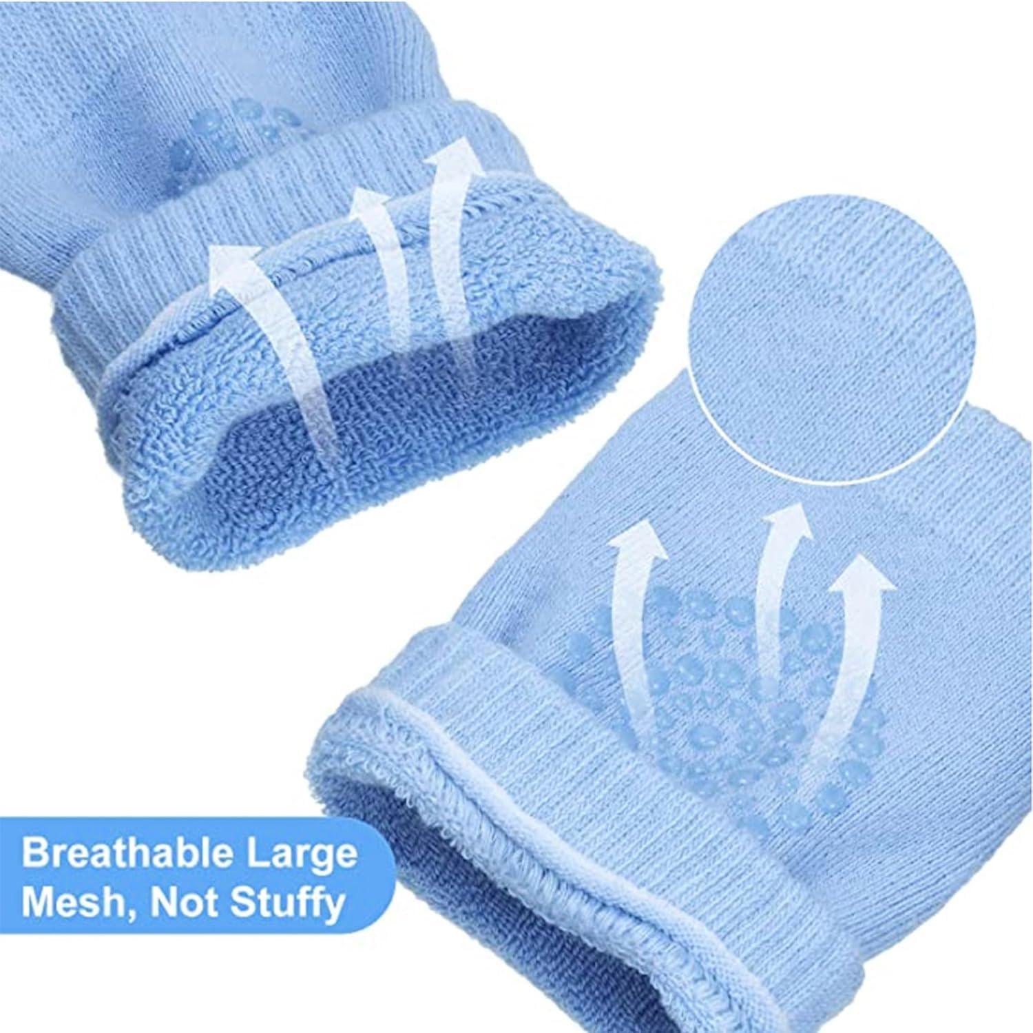 1 Pair Baby Knee Pads for Crawling, Breathable Infant Toddler Knee Pads with Anti-Slip 0-4 Years Unisex Baby Knee Protectors Elastic Leg Warmers Protective Cover for Knees Elbows Legs (Pink)