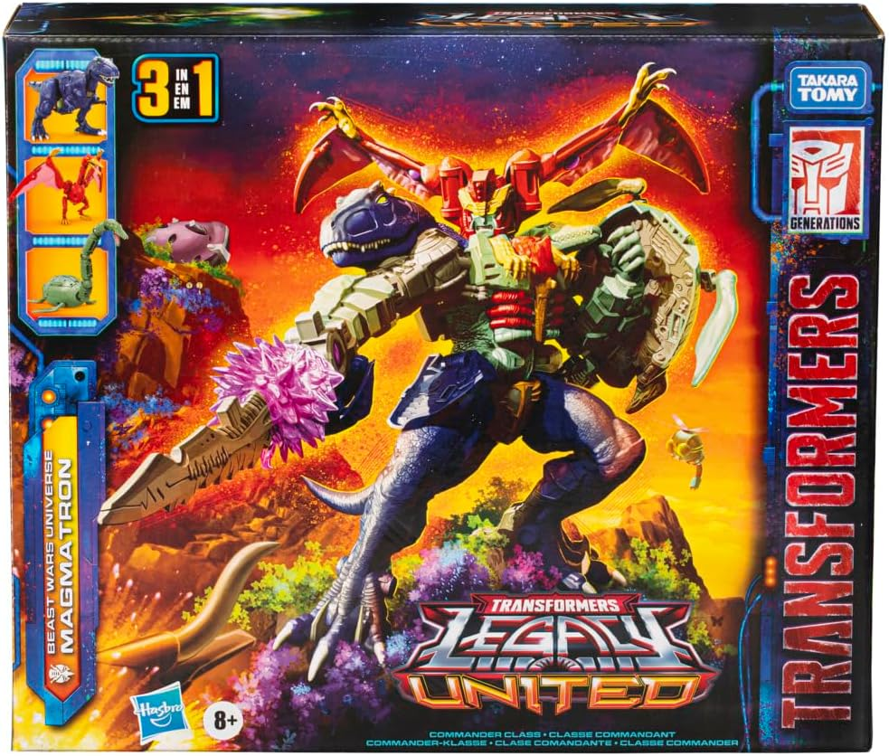 Transformers Legacy United Commander Class Beast Wars Universe Magmatron, 10-Inch 3-In-1 Converting Action Figure, Robot Toy for Kids Ages 8+ image number 5