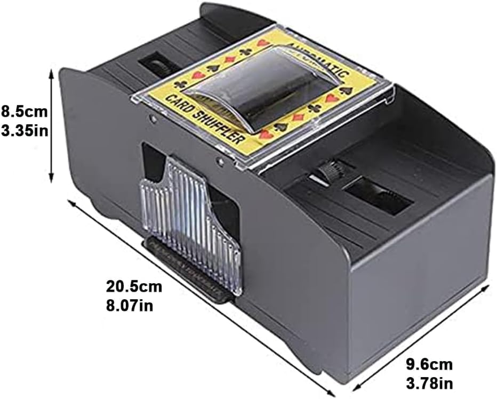 Automatic Card Shuffler for 1-2 Decks - Battery/Usb Powered Electric Shuffler with Quick Shuffle Tech, Home Game Essential for Family Entertainment image number 2