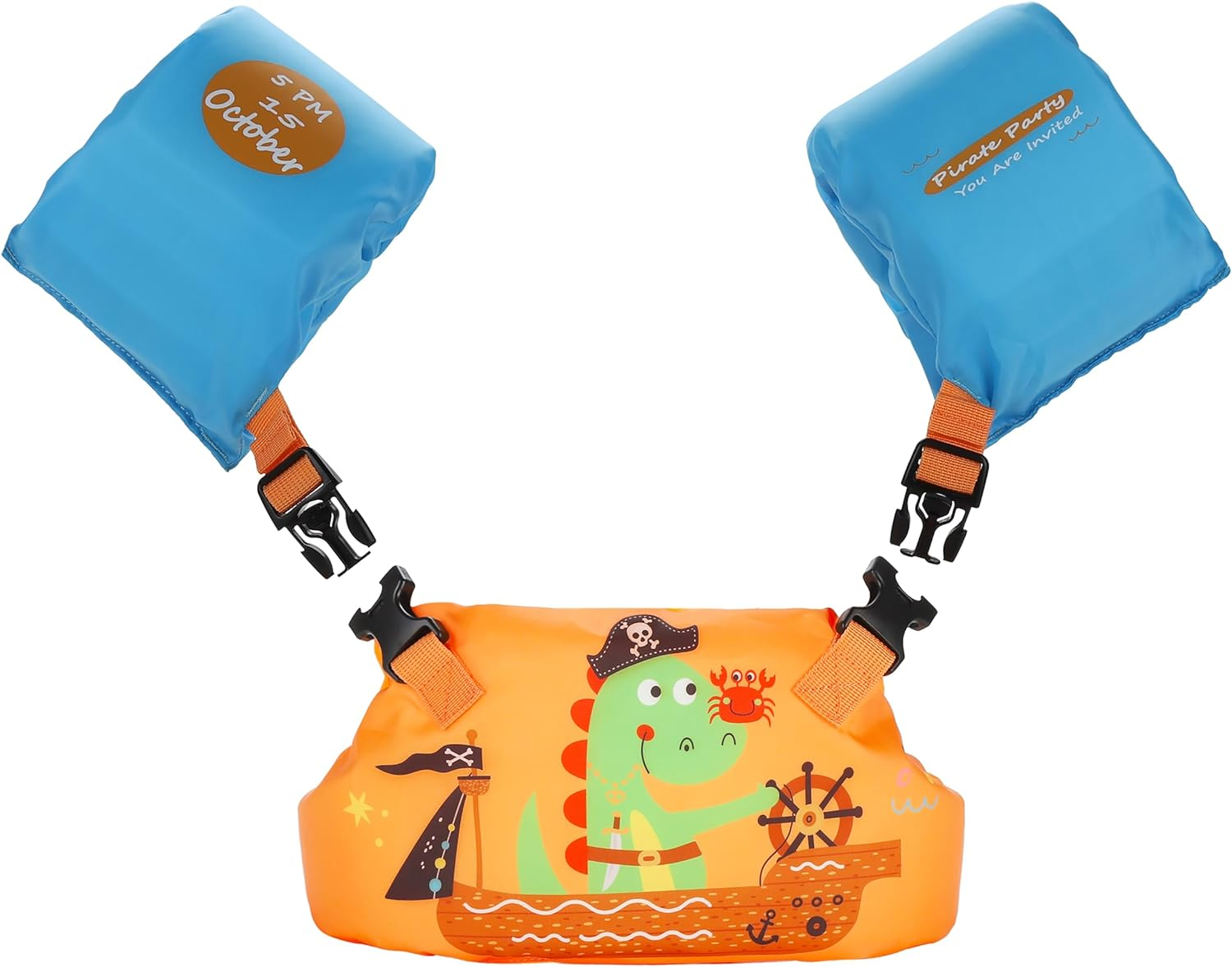 3 in 1 Swim Vest Baby Floats Jacket Arm Bands for Kids with Security Buckle Removable Sleeves for Toddlers Girls & Boys Learning Swim image number 2