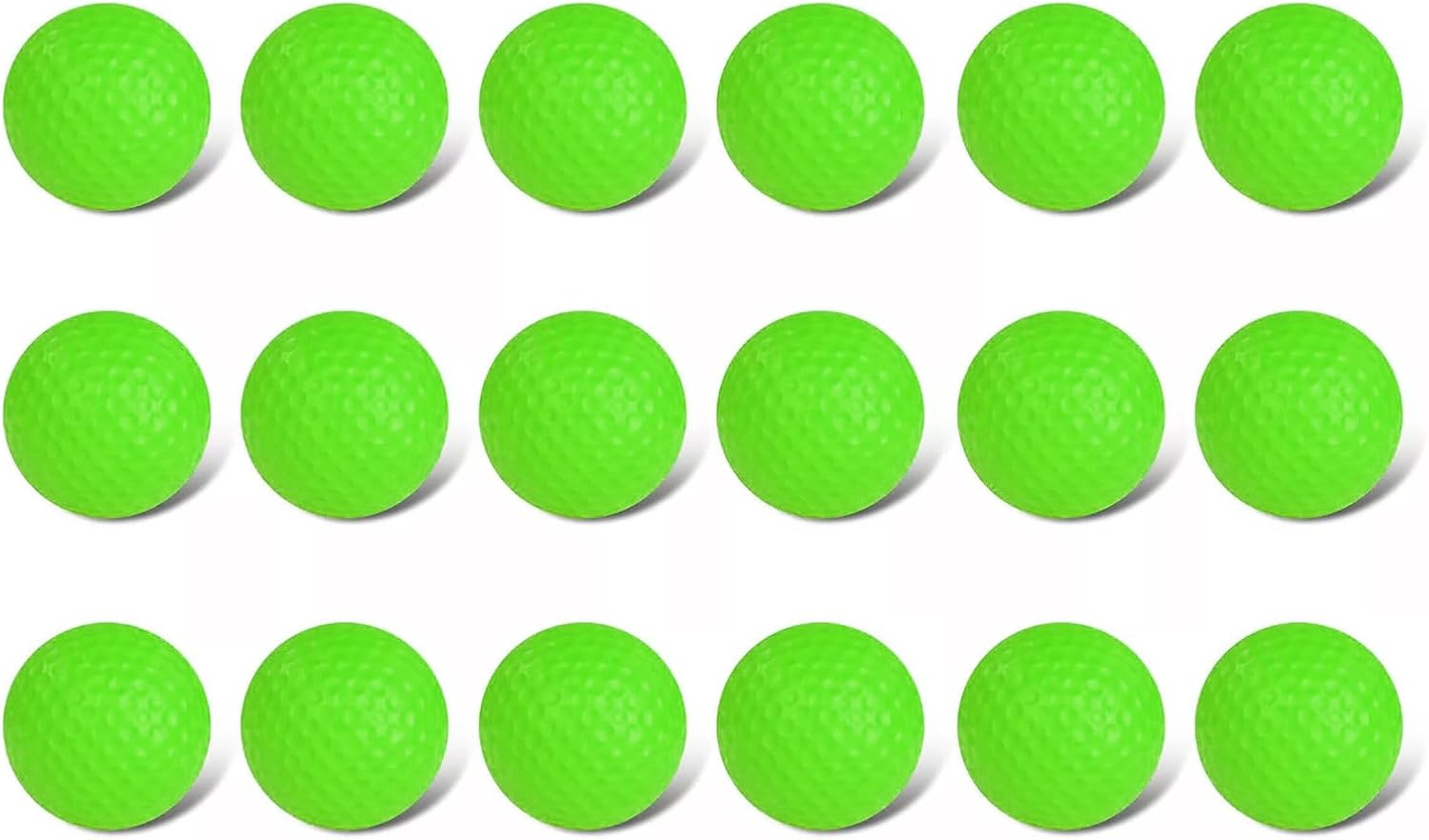 18 Pcs Practice Foam Golf Balls,Foam Practice Balls Light Soft Elastic Training Multifunction Sport Balls,Indoor Outdoor Training Aid Balls,Soft Practice Balls for Backyard