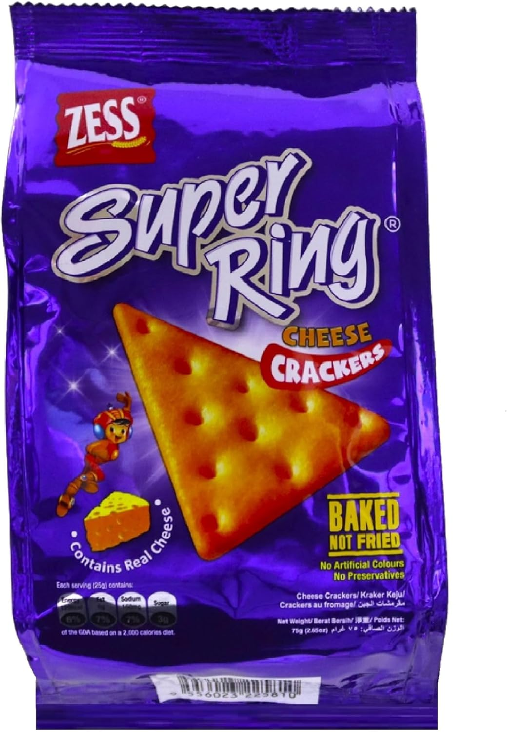 Zess Super Ring Cheese Cracker 75G image number 2