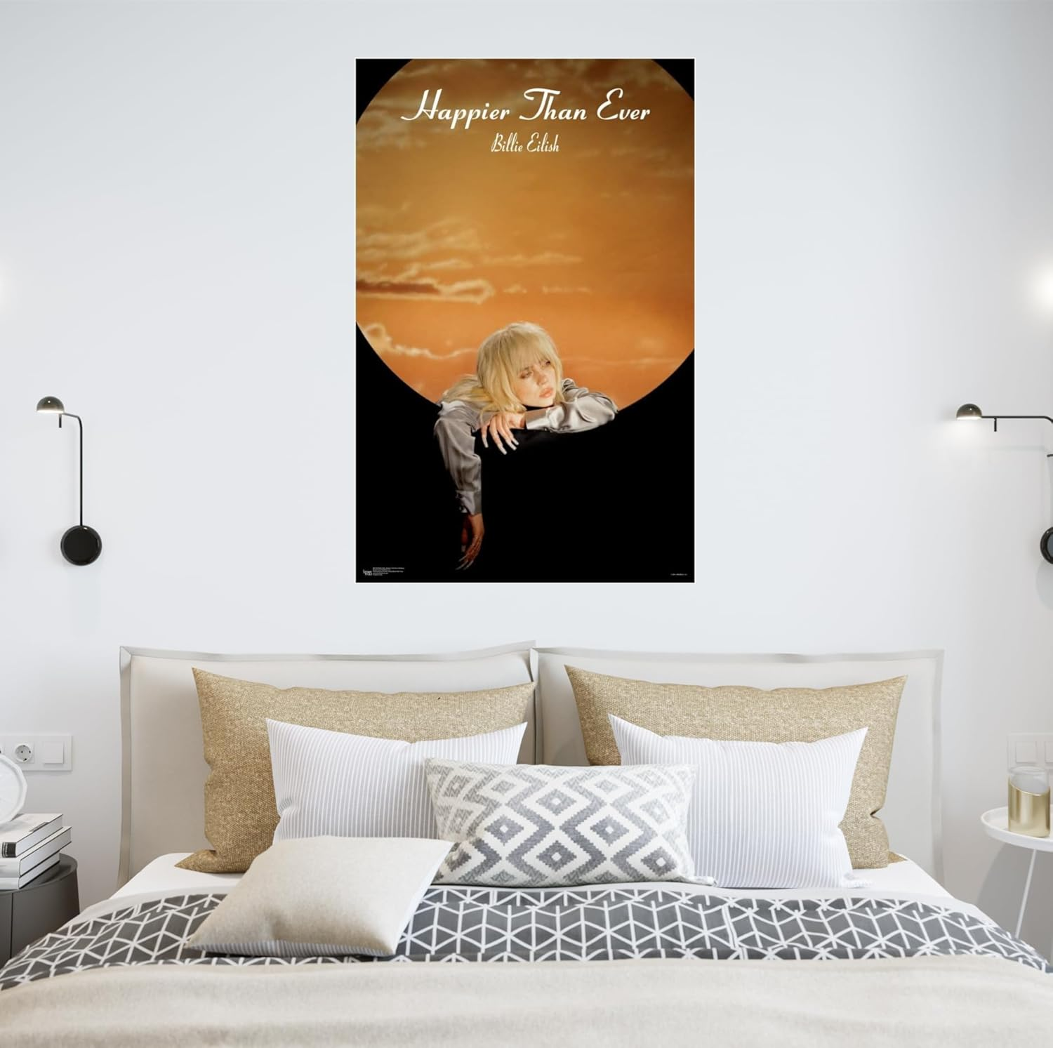 Billie Poster Eilish Music Album Cover Poster for Room Aesthetic Canvas Wall Art Bedroom Decor for Room 40X60Cm Unframed (J) image number 6