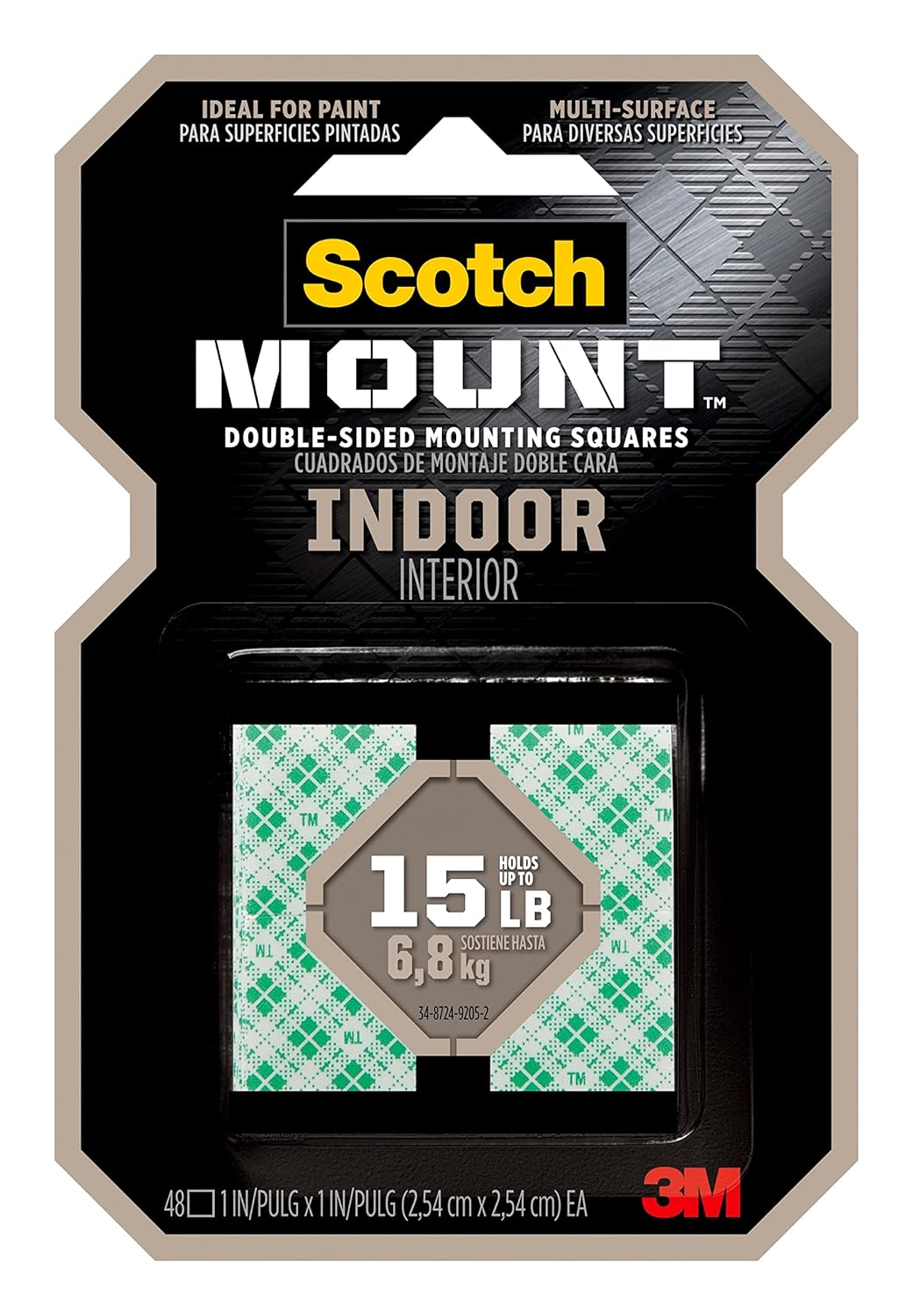 Scotch Indoor Mounting Squares 2.5Cm X 2.5Cm 311P (Pack of 48) image number 3
