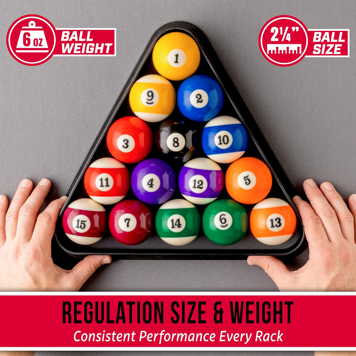 Gosports Regulation Billiards Balls Complete Set of 16 Professional Balls image number 2