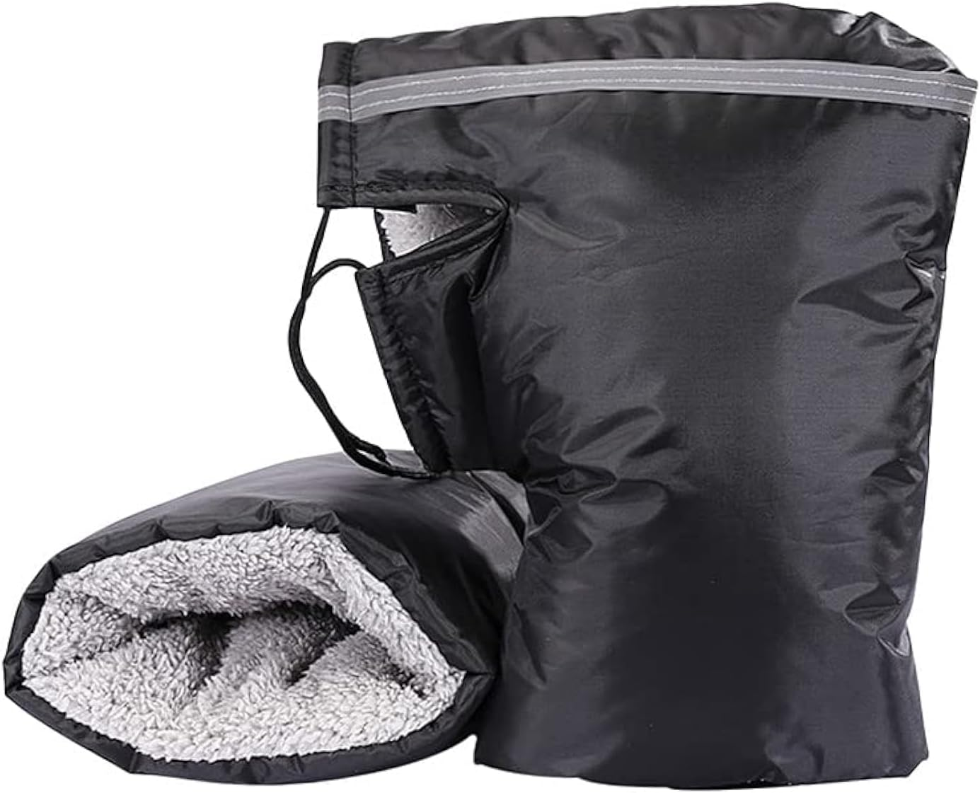 Motorcycle Handlebar Muffs Gloves for Men Women Waterproof, Winter Thickened Windproof Hand Warmer for Motorbike Scooter image number 6