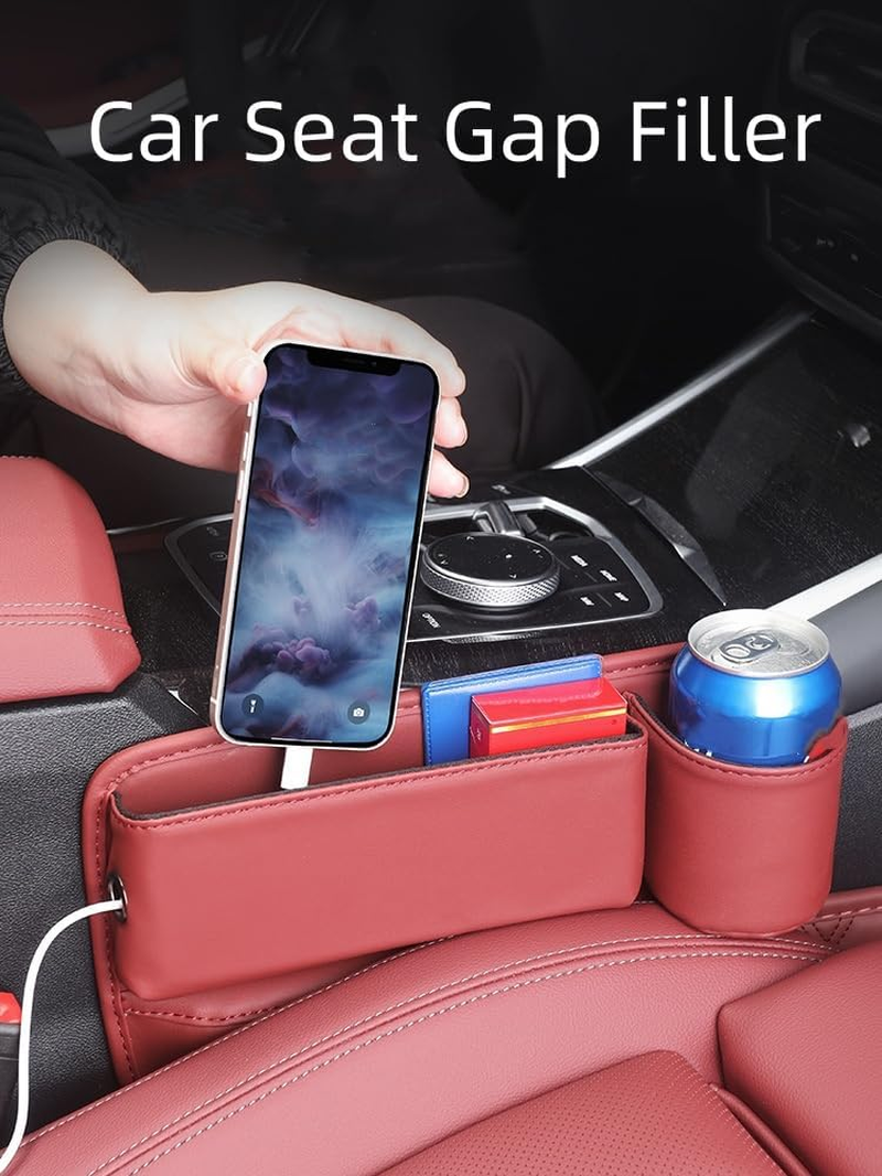 Car Seat Gap Filler,Car Seat Storage Box,Car Seat Gap Bag (Red Right 1)