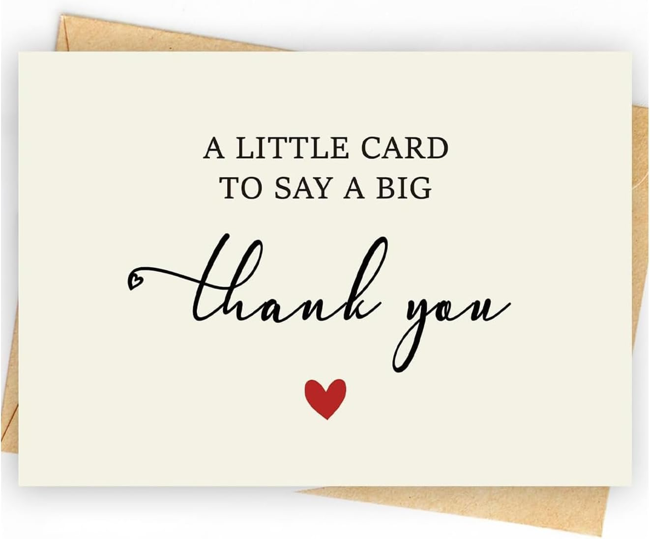 12 Pack Thank You Cards, 5.6X4 Inches Bulk Thank You Notes with Envelopes, Watercolour, Perfect for Weddings, Baby & Bridal Showers, Graduations, and Funerals (Peach Heart) image number 4