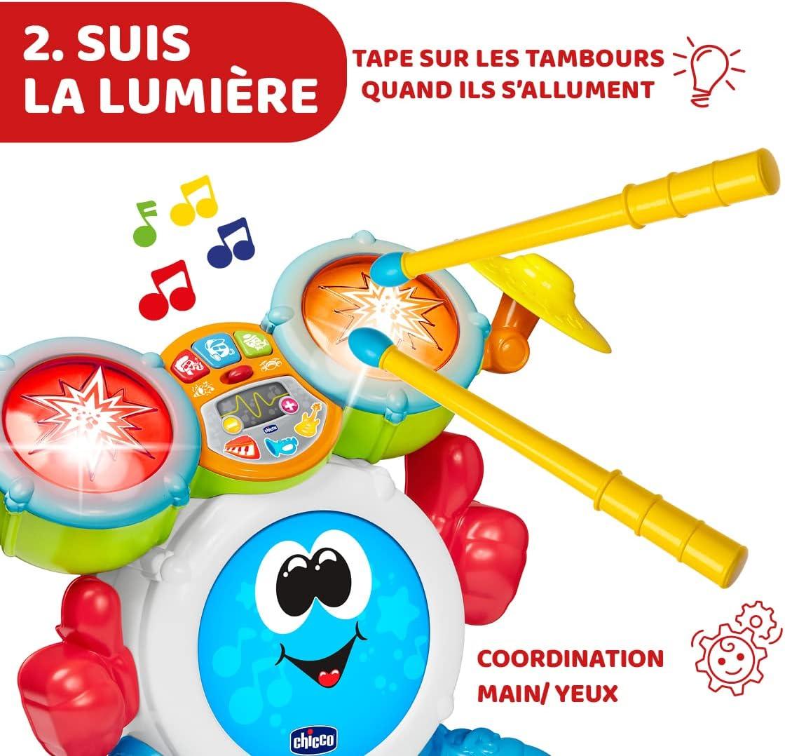 Chicco Rocky the Drum Music Instrument Toy for Kids image number 3