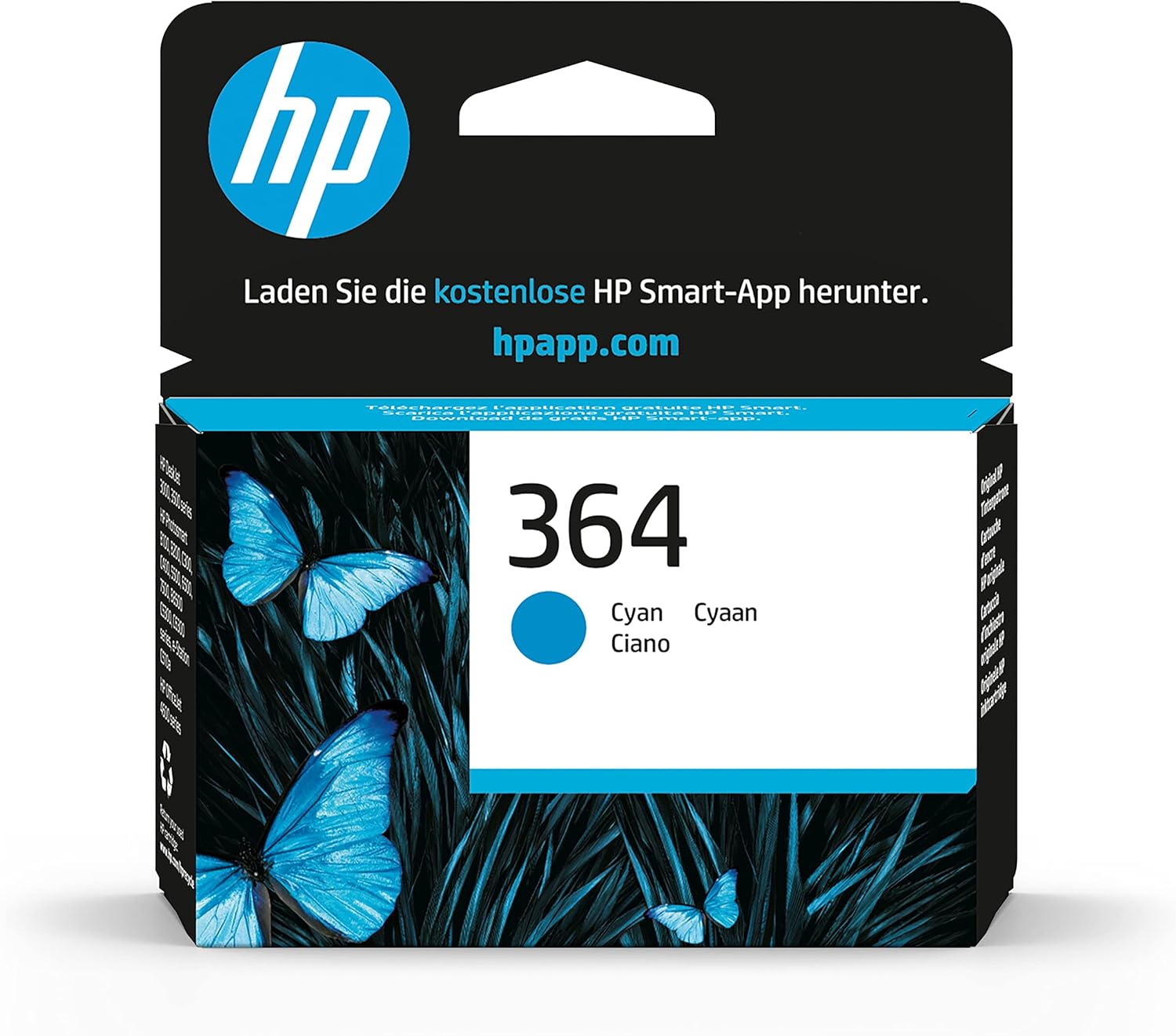 HP CB316EE 364 Original Ink Cartridge, Black, Single Pack