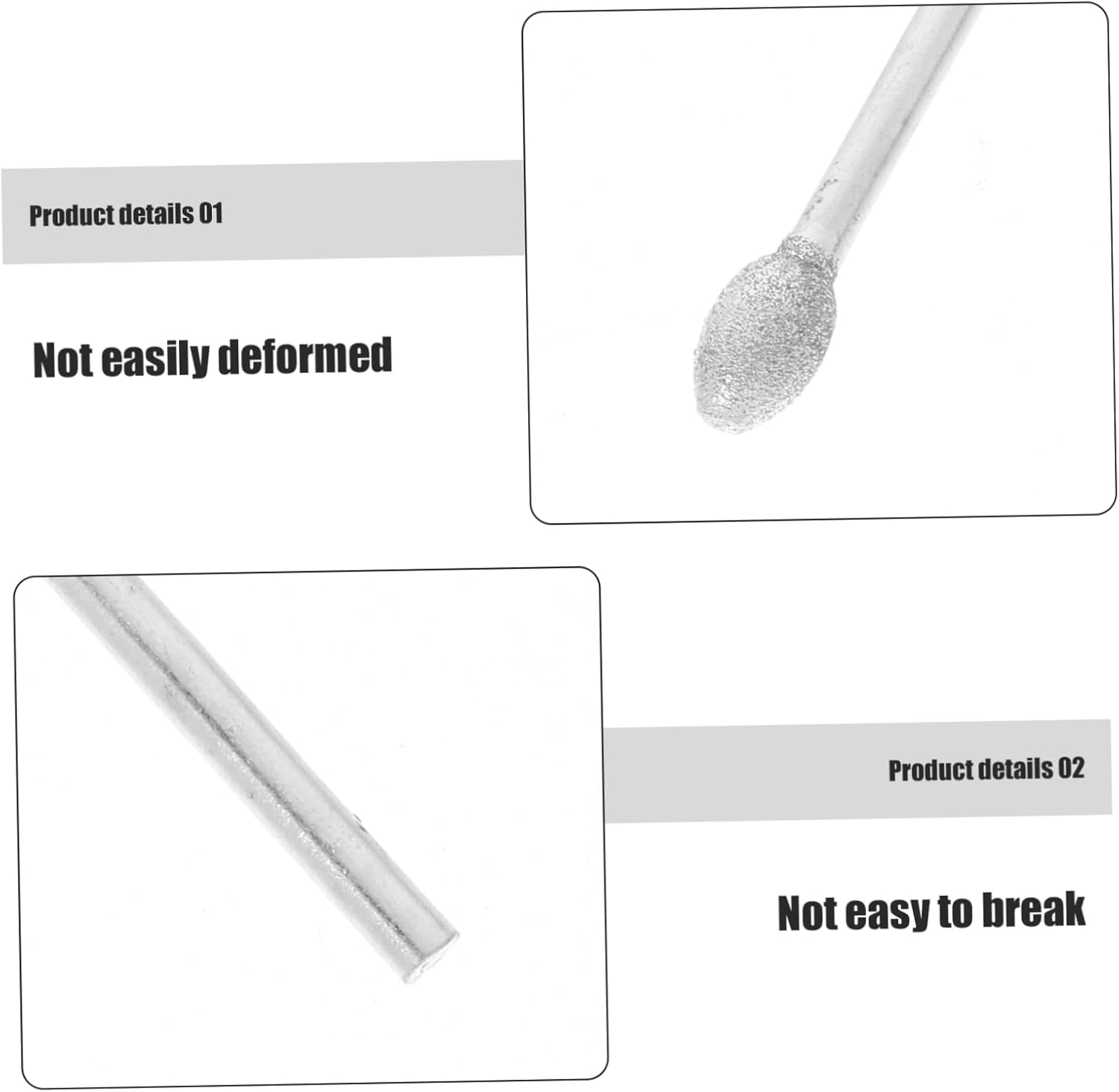 ULTECHNOVO 20Pcs Emery Grinding Head Bit for Jade Rotary Tool Sander Attachment for Jewelry Making and Carving image number 5