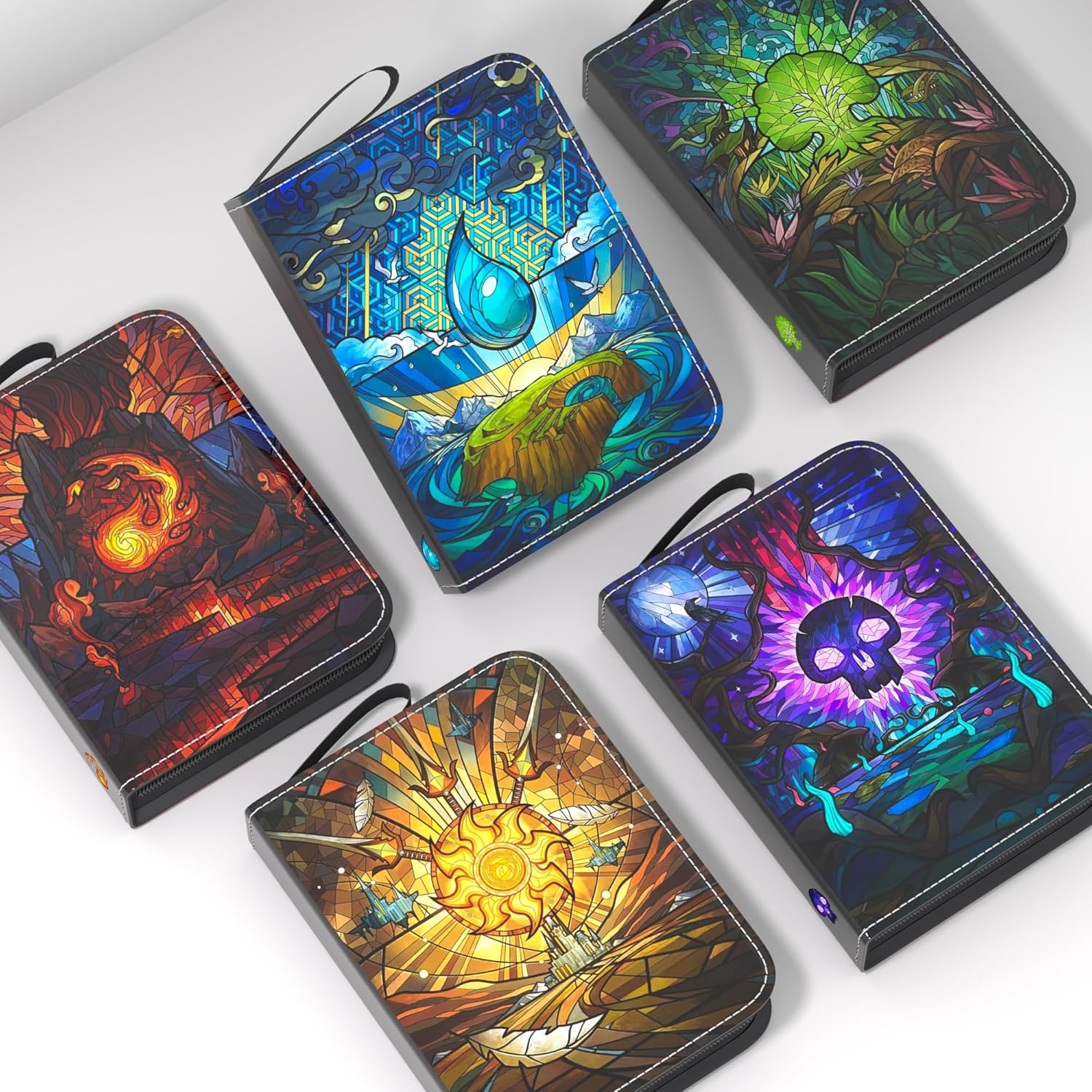 Trading Card Album for MTG, Holds 900 Cards, MTG Binder for Standard Cards, Cards Scrapbook for YGO/PTCG Playing Cards for Children (9 Compartments, Purple) image number 2