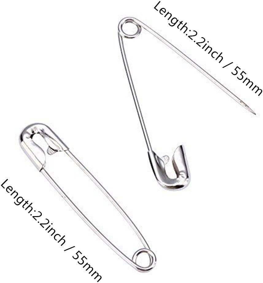 EHOUSE Safety Pin, Nickel Plated Metal, Size 4, 108 PCS image number 4