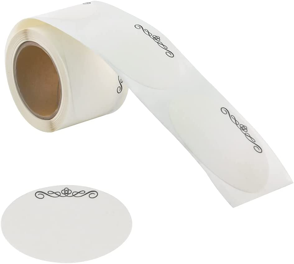 L LIKED 120 Pcs Dissolvable Food Label, 1 1/2" X 2 1/2" Canning Labels for Mason Jars,Canning Label Easy to Writing- Jar Labels Homemade Jam, Jelly, and More-1 Roll image number 4