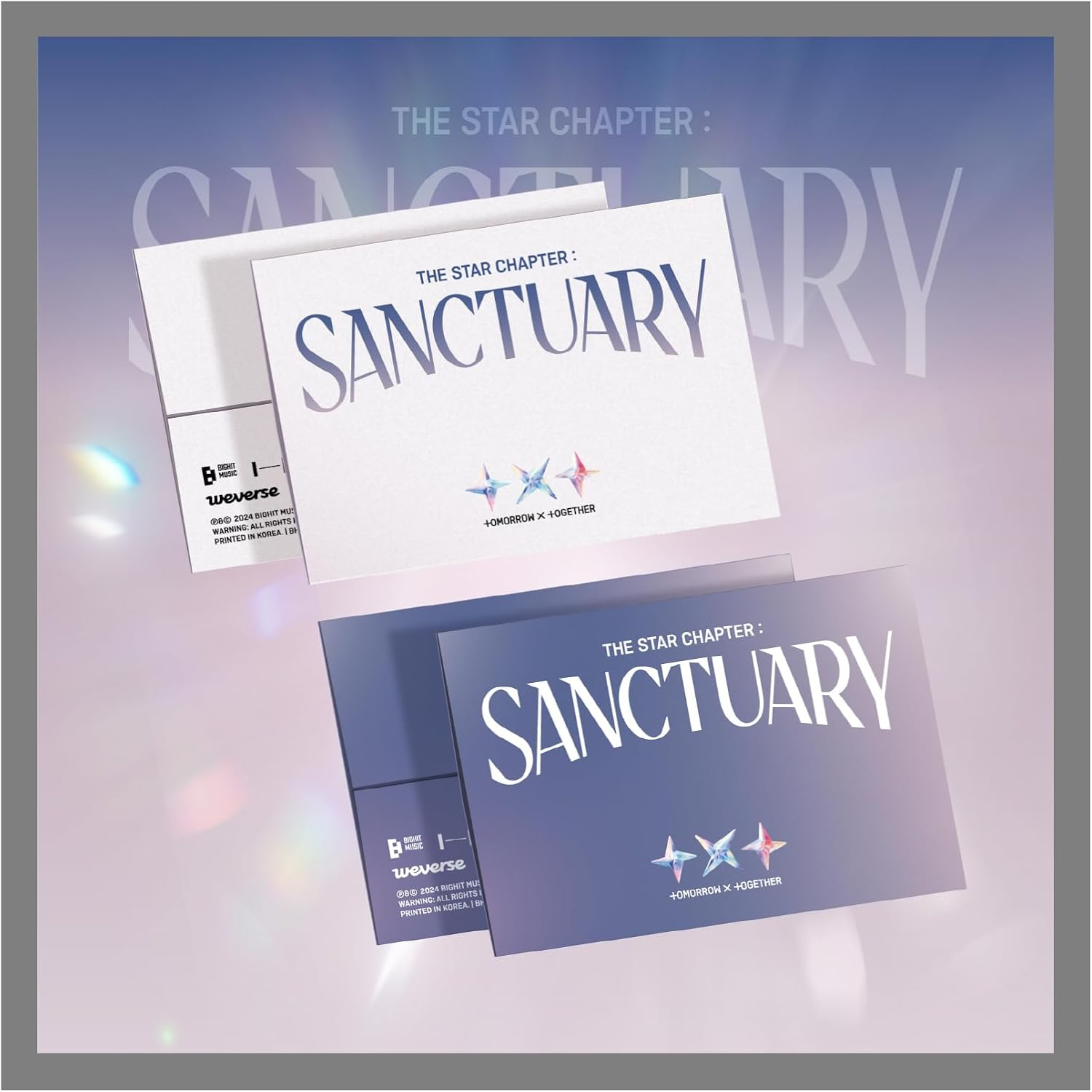 TXT the Star Chapter : SANCTUARY 7Th Mini Album with Tracking Sealed (Weverse Albums Set(A+B)) image number 4