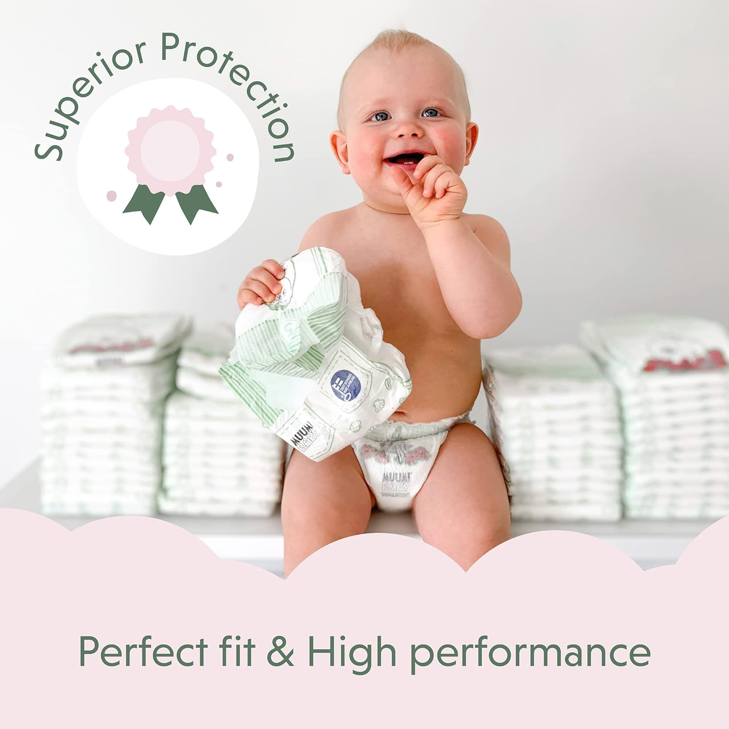 Muumi Baby Nappies Pack of 58, Size 2 Mini 3-6 Kg image number 1