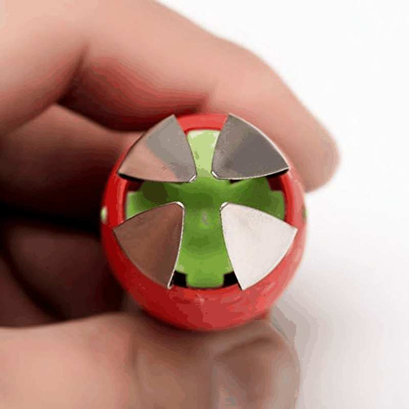 Coralpearl Strawberry Huller Stainless Steel, Tomato Top Stem Stalk Remover, Berry Core Pit Seed Extractor, Kitchen Aid Claw Corer Pitter Gadget, Fruit Prep Knife Cutter Helper Multi Tool Set Red (2) image number 2