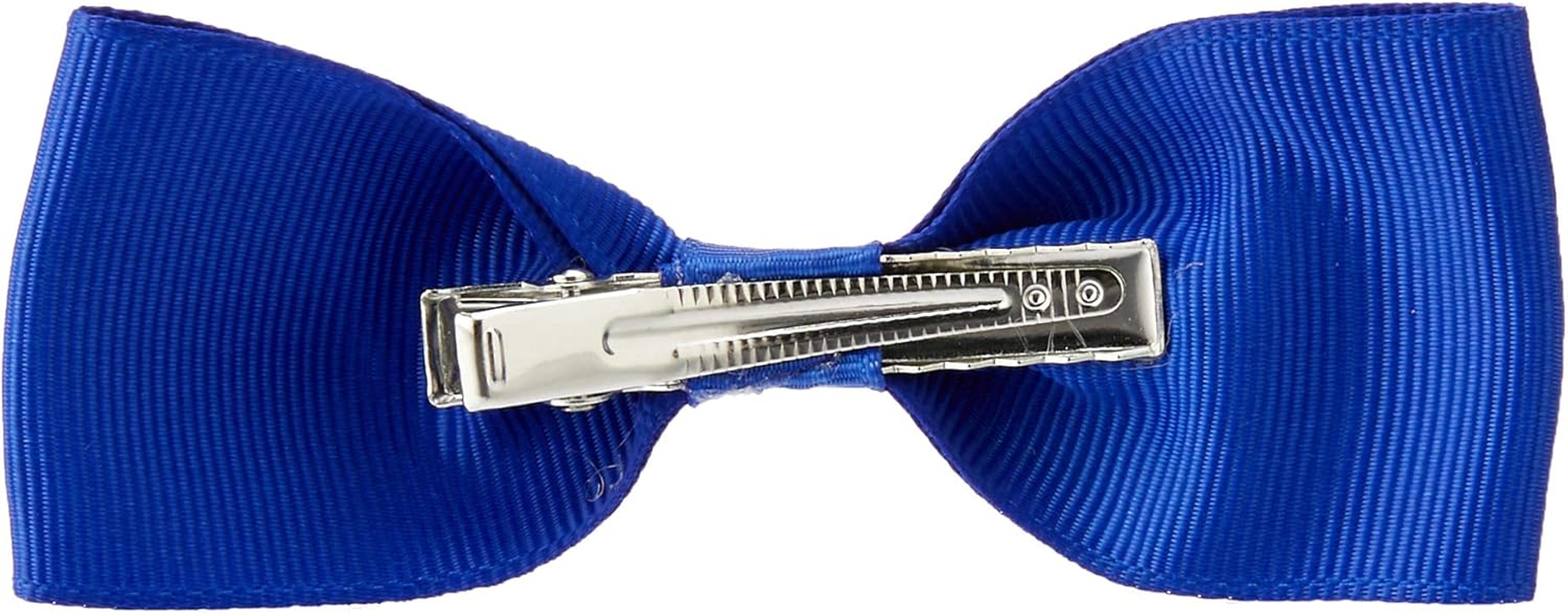 Schoolies Hair Accessories Clip on Bows 2 Pieces, Kool Blue