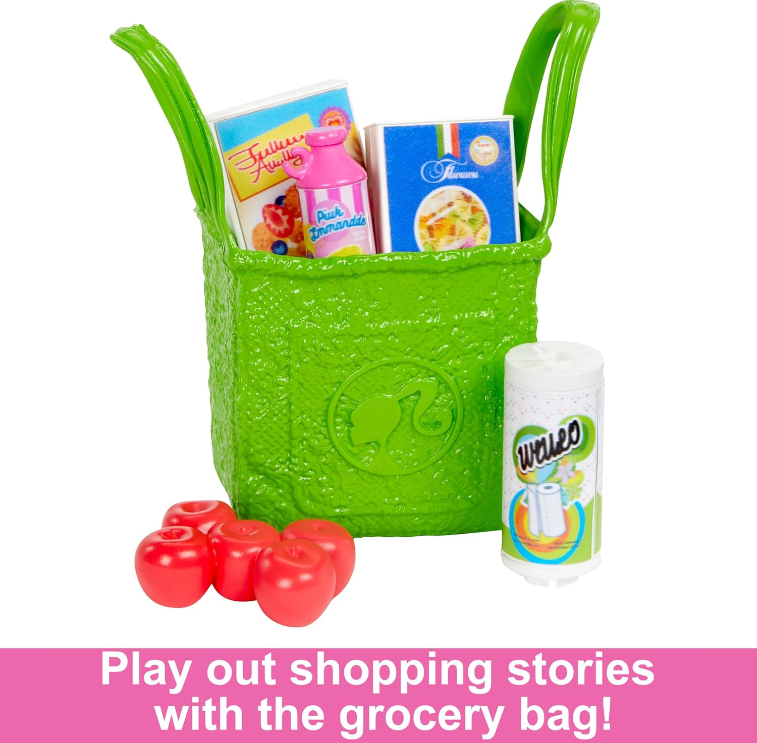 Barbie Doll & 25+ Accessories, Ultimate Pantry Playset with Dollhouse Furniture, Food-Themed Pieces & Sticker Sheet image number 3