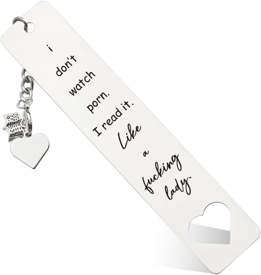 THRXOBN Funny Bookmark for Women, Men, Kids, Teens, Teachers, Book Lovers, Stainless Steel, 1 Piece