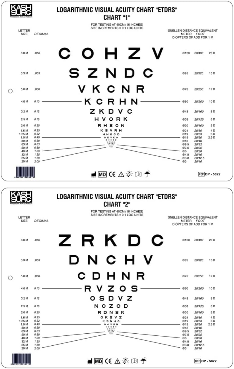 Sloan Letter near Vision Chart with Proportional Spaced DP-5022 image number 2
