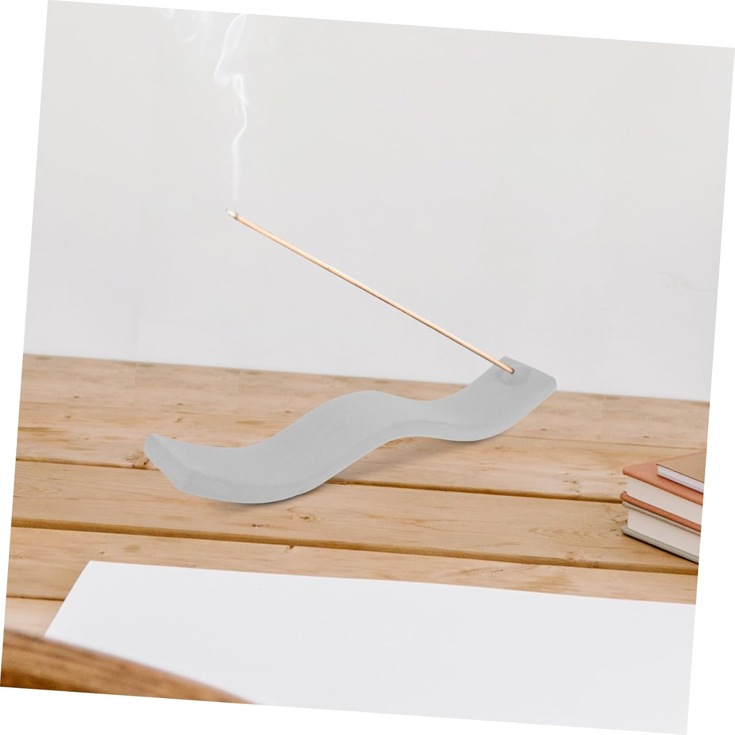 2Pcs Ceramic Incense Burner Holder Aroma Stick Plate for Home Office Decor Incense Burner Adorn image number 6