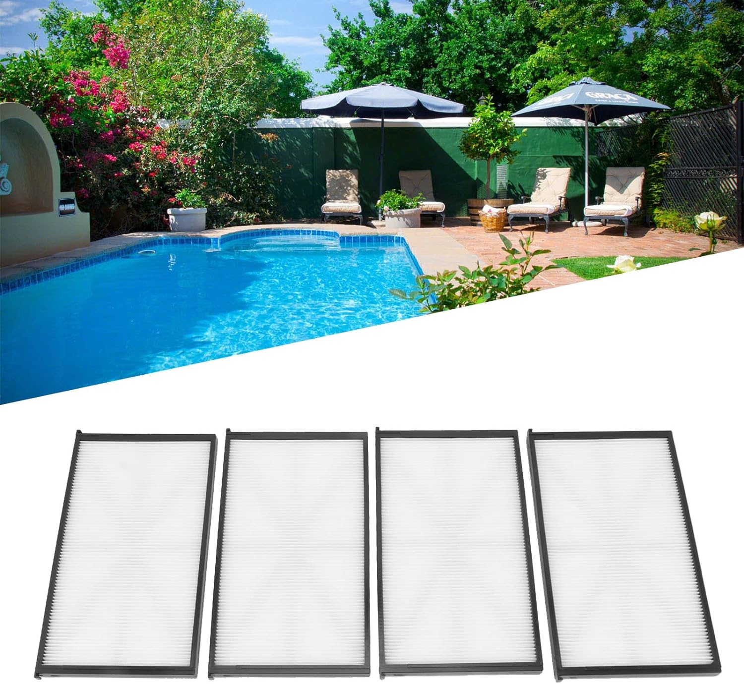 4PCS Washable Robotic Pool Cleaner Filters for Tigershark, Sharkvac, Aquavac Robot with Thick Filter Material, 3 Layer Pool and Spa Filter, Swimming Pool Accessories image number 6