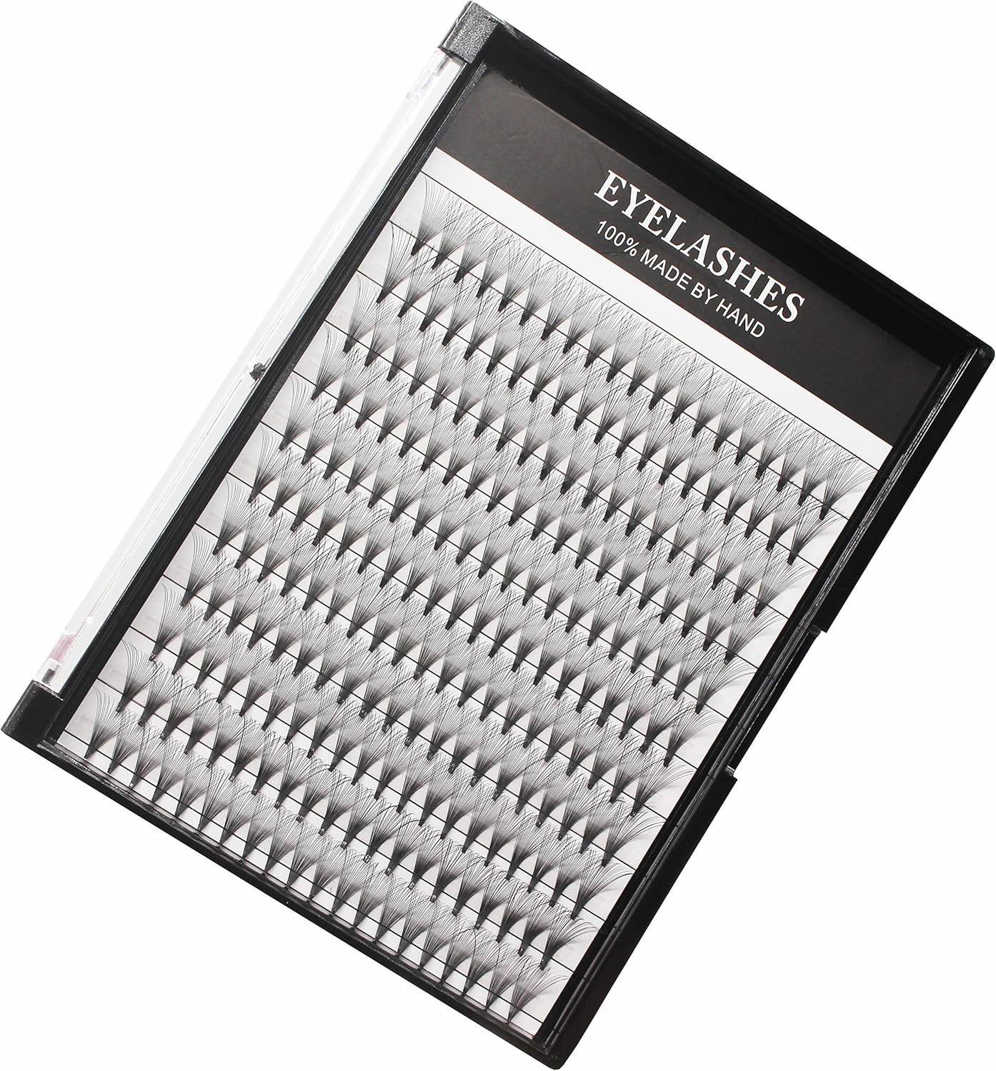 Bodermincer Large Tray 20D Premade Russian Volume Fans Eyelashes Long Stem Lash Pre Made Eyelash Extensions Supplies (12MM)