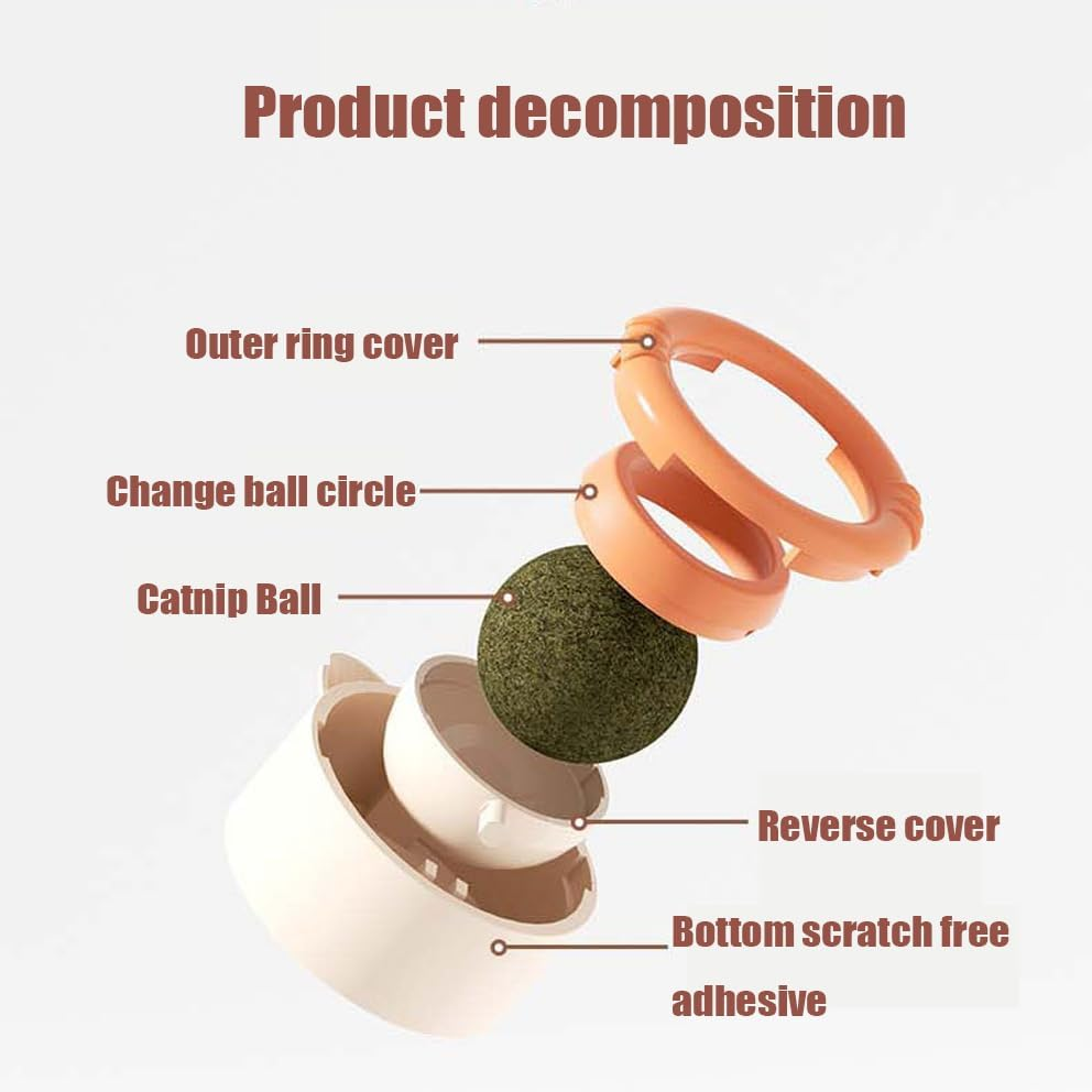 3PCS Cat Molar Scratch Toys, Self Play Extended Cat Cotton Rope Toys with Silvervine Fruit, Natural Catnip Kittens Cat Chew Toy for Teeth Cleaning, Interactive Cat Dental Stick for Cat Kitty (4 PCS) image number 1