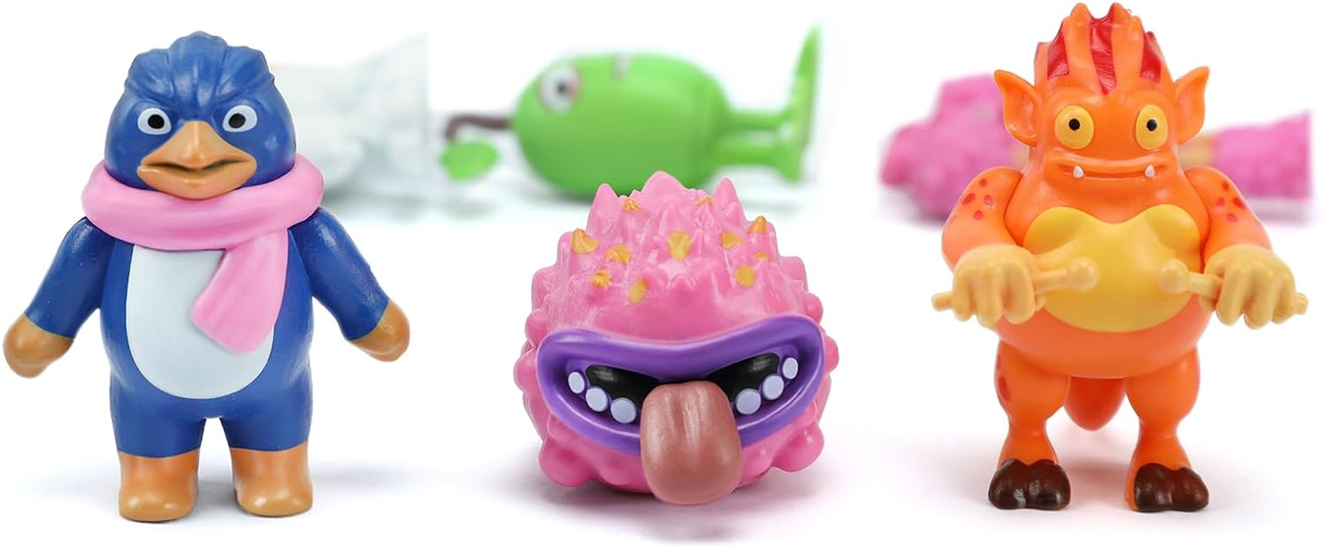 HOUVSSEN 13PCS PVC Anime Sinnging Cartoon Monster Car Room Desktop Decoration, Wubbox Noggin Toe Jammermini Action Figure Playset,Gifts for Children image number 3