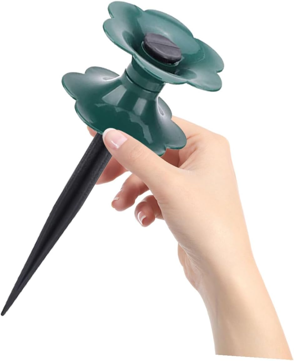 Hose Guide Spikes Winding Wheels for Garden Lawn Protection Sturdy PVC 4Pcs Set Prevents Hose Damage image number 1