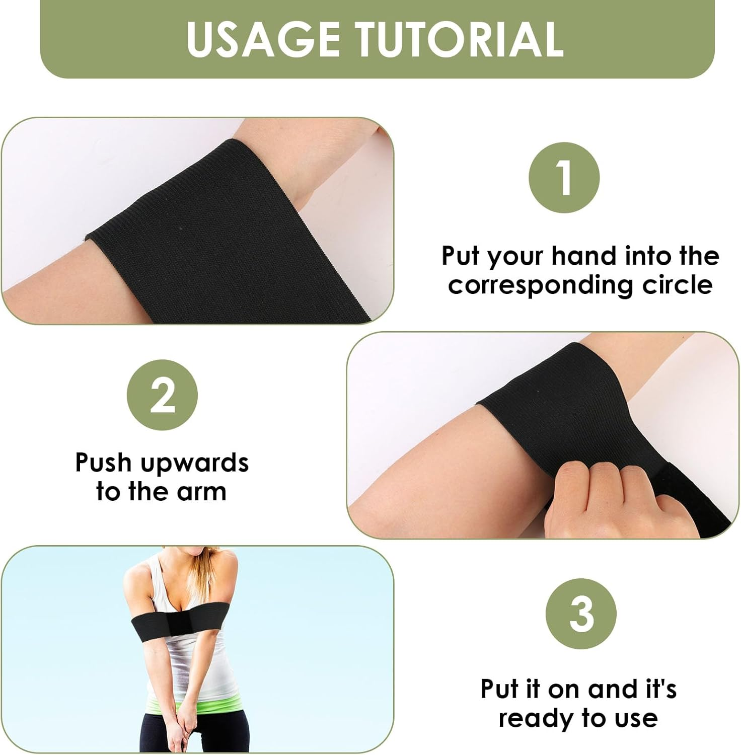 Golf Swing Trainer Arm Band - Correct Posture & Alignment Aid for Beginners to Pros, Muscle Memory Development Tool, Unisex Black Design, Fits Right/Left Handed Golfers image number 1