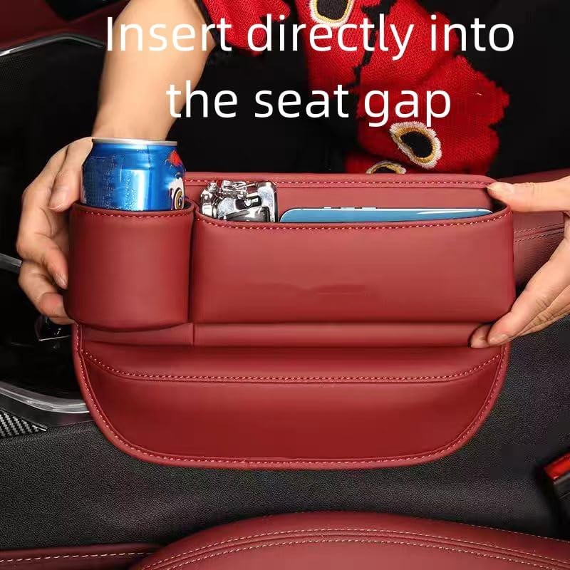 Car Seat Gap Filler,Car Seat Storage Box,Car Seat Gap Bag (Red Left 1) image number 6
