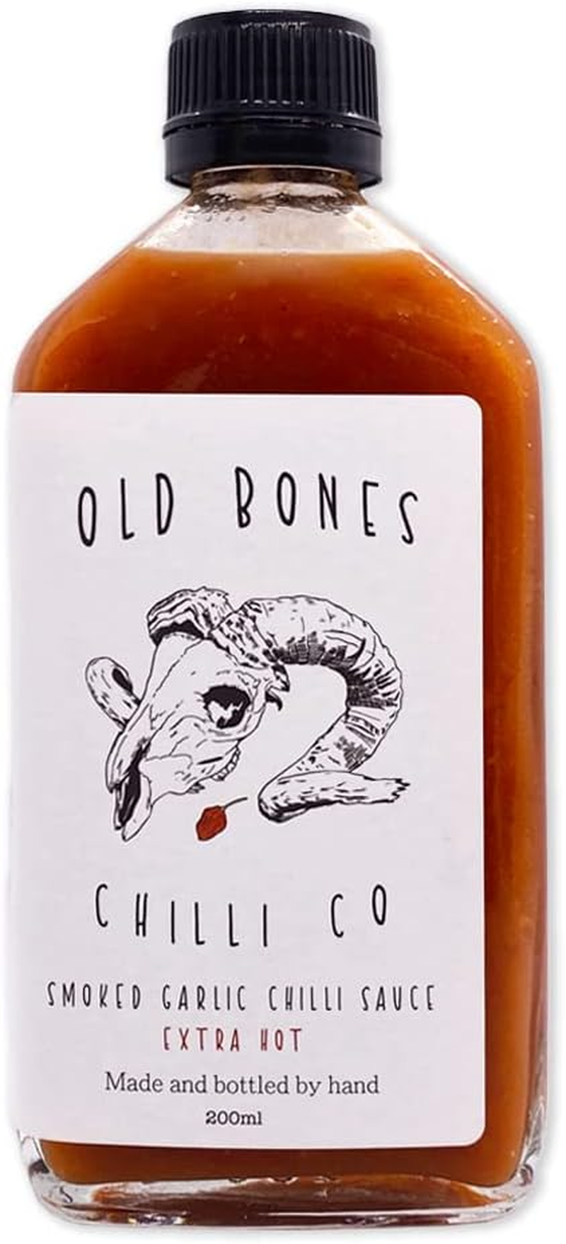 Old Bones Chilli Co - Smoked Garlic Chilli Sauce (Extra Hot), 200G